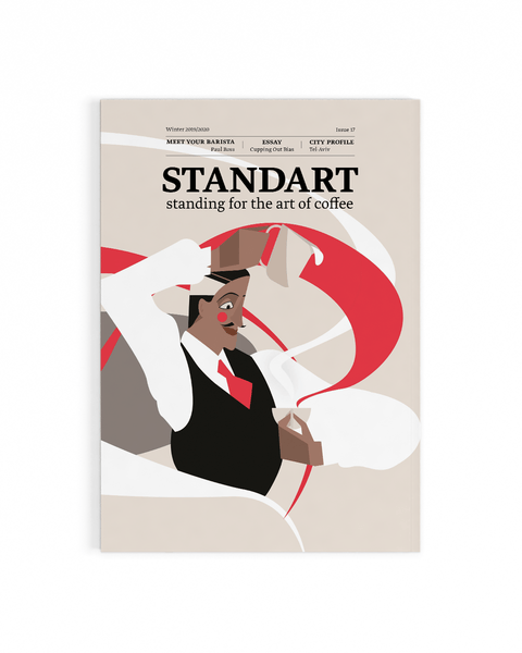 Cover of Standart magazine issue 17. Voted best coffee magazine by sprudge.com readers