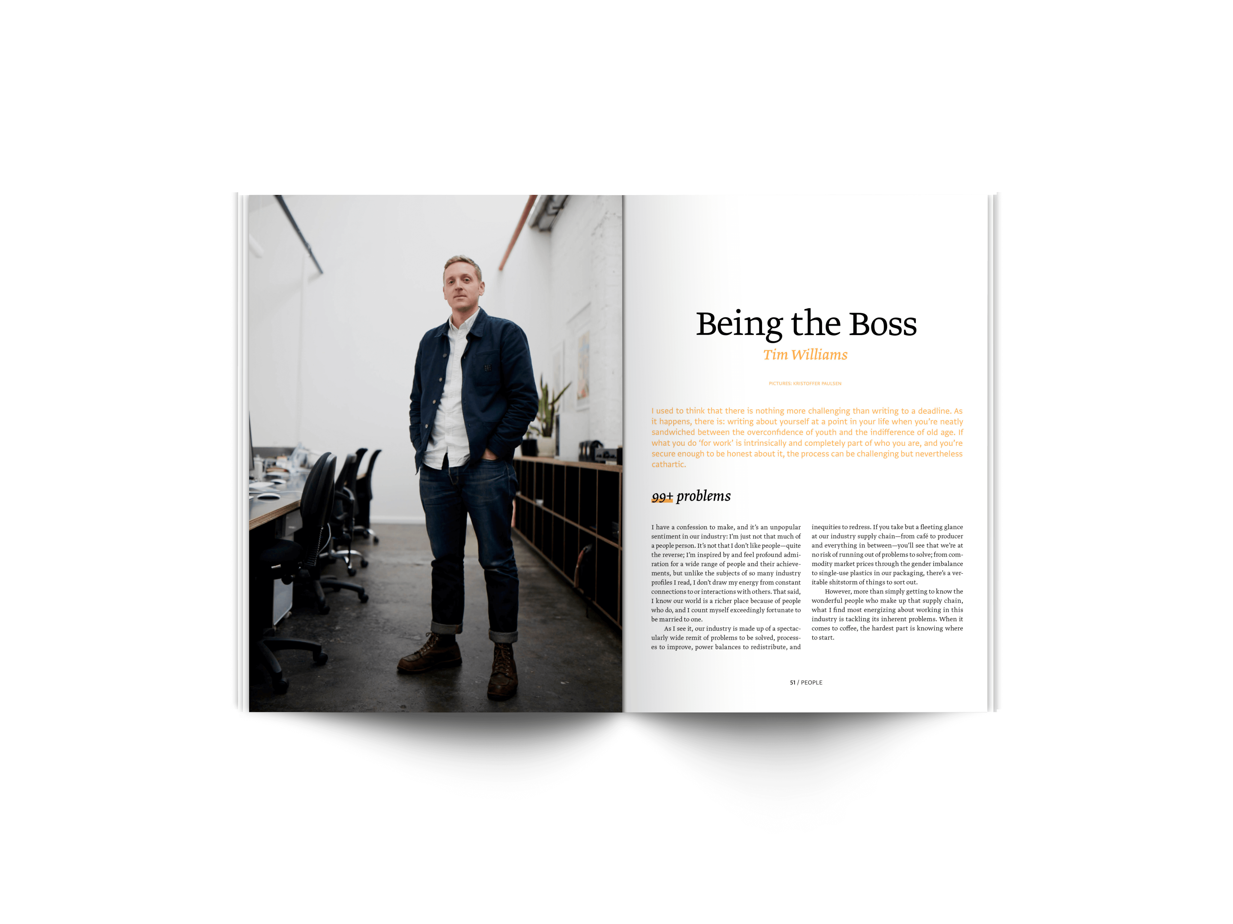 Interview in Standart magazine with Tim Williams of Bureaux Collective and World AerorPress Championship.