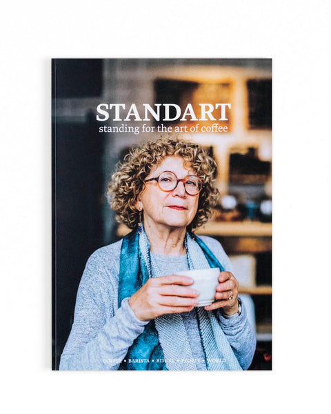 Merry White, author of Coffee Life in Japan, on the cover of standart magazine