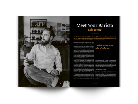 Interview in Standart magazine with Candaian Barista Champion Cole Torode of Forward Coffee (fwdcoffee)