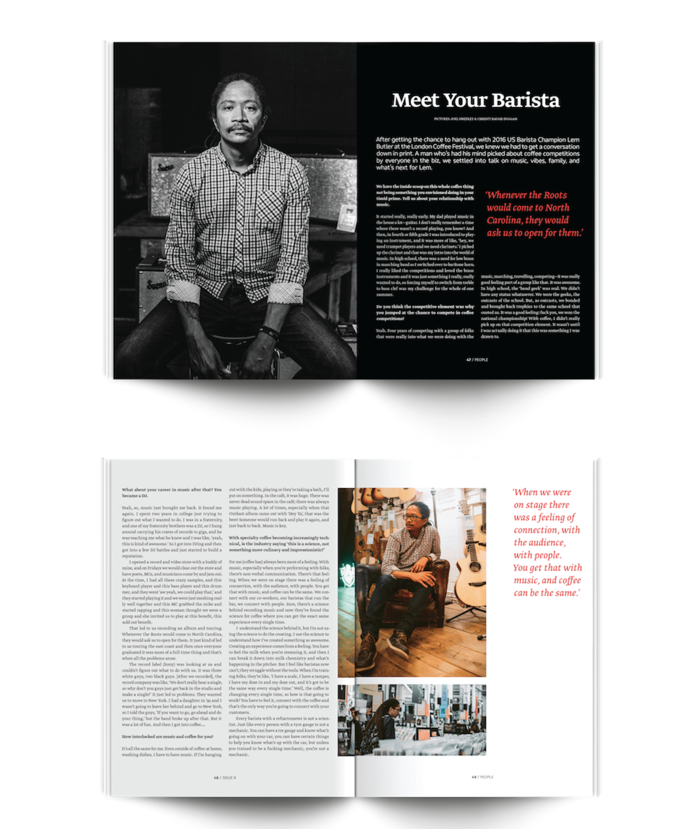 Interview with UK Barista Champion Lem Butler of blackwhiteroasters in Standart magazine
