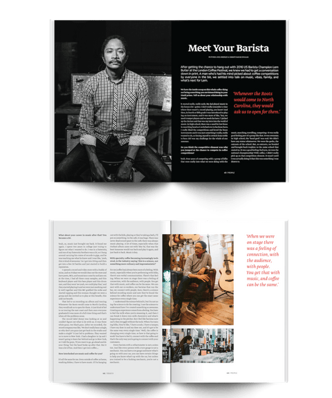 Interview with UK Barista Champion Lem Butler of blackwhiteroasters in Standart magazine