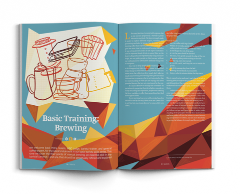 Article on barista training by world barista championship judge, barista trainer and coffee expert Petra Vesela in Standart