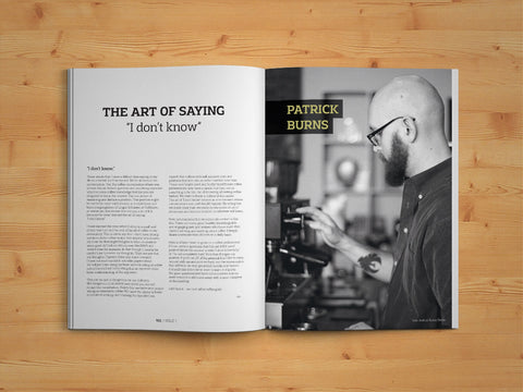 Article in Standart magazine about the art of saying I don’t know when discussing speciality coffee