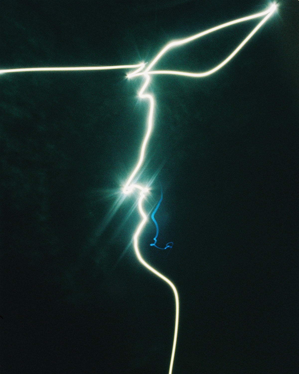 An abstract image of a light trail