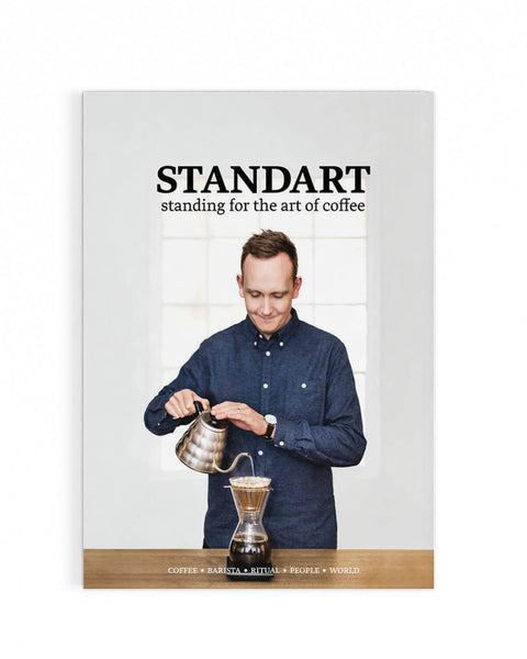 World Barista Champion, Klaus Thomsen of The Coffee Collective Copenhagen onthe cover of Standart magazine