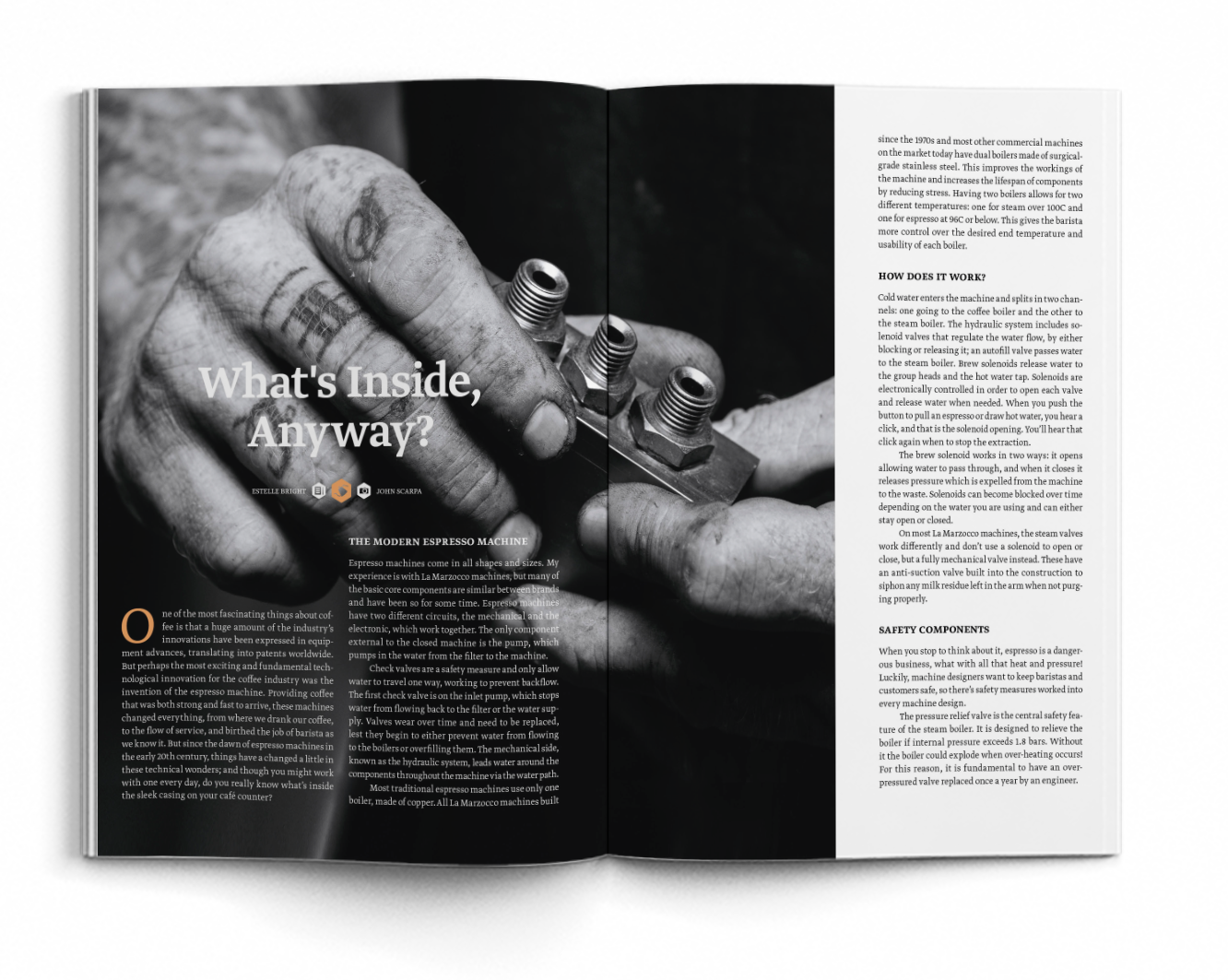 An article in Standart about the ins and outs of espresso machines by UK Batrista Championship competitor Estelle Bright 