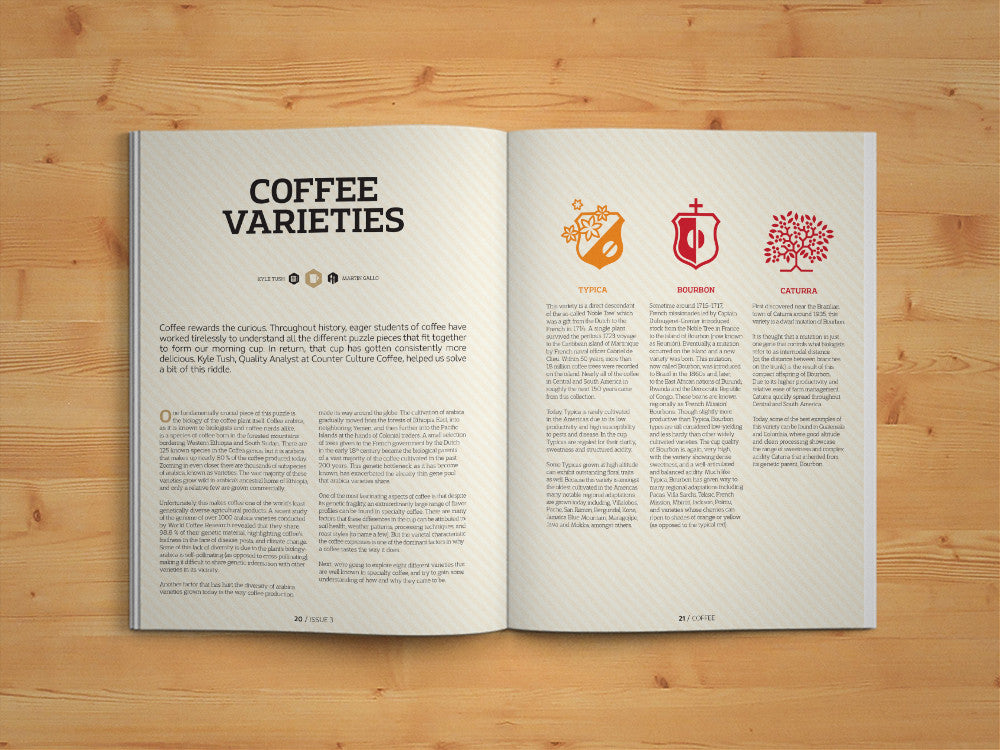 An article in Standart magazine about coffee varieties by Kyle Tush, Quality Analyst at Counter Culture Coffee
