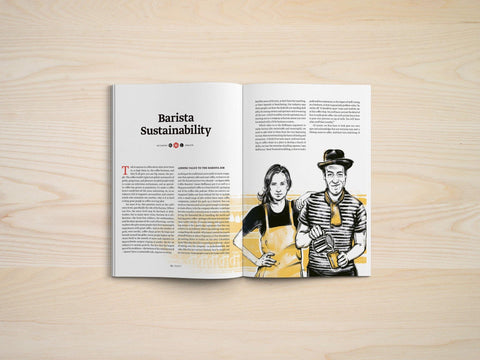 Article in Standart magazine about meaningful steps to make opportunities for baristas by Liz Clayton