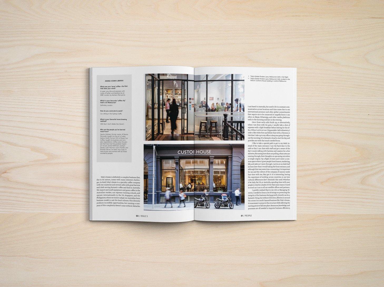 Interview with Cosimo Libardo, Managing Director at Toby’s Estate in Standart magazine 