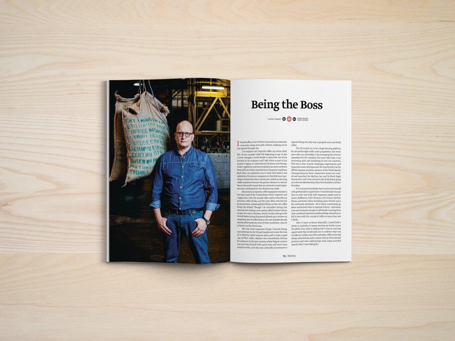 Interview with Cosimo Libardo, Managing Director at Toby’s Estate in Standart magazine 